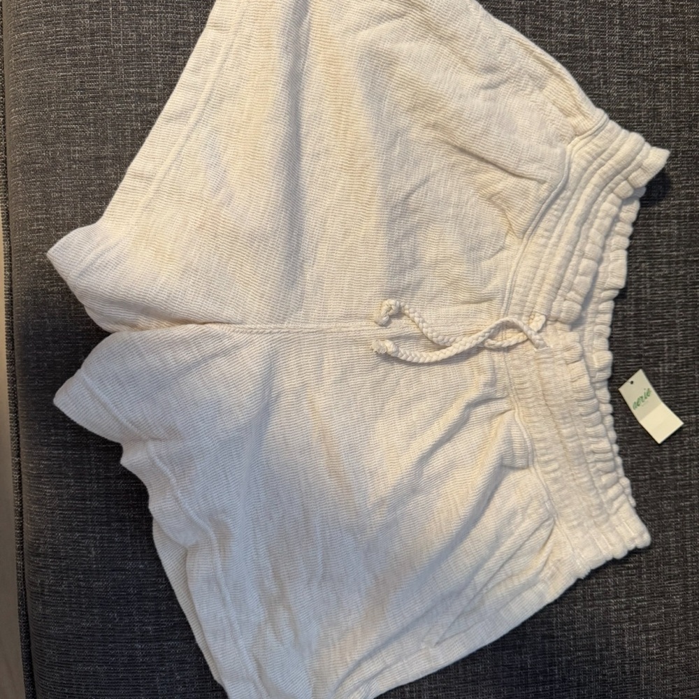 Aerie Cream Athletic Shorts